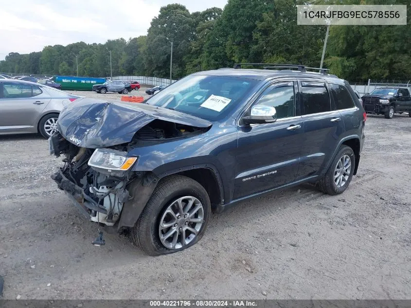 2014 Jeep Grand Cherokee Limited VIN: 1C4RJFBG9EC578556 Lot: 40221796