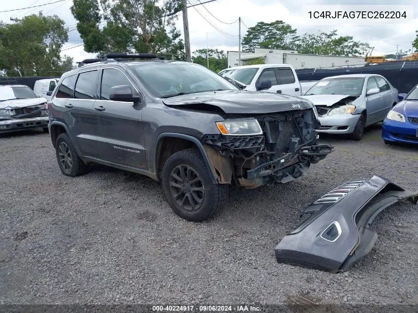 2014 Jeep Grand Cherokee Laredo VIN: 1C4RJFAG7EC262204 Lot: 40224917