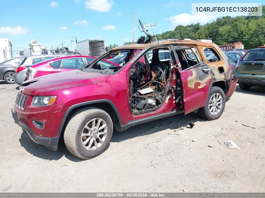 2014 Jeep Grand Cherokee Limited VIN: 1C4RJFBG1EC138203 Lot: 40230799