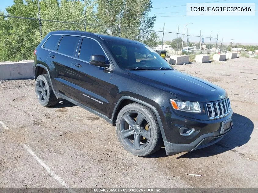 2014 Jeep Grand Cherokee Laredo VIN: 1C4RJFAG1EC320646 Lot: 40236507