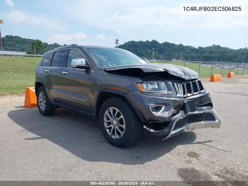 2014 Jeep Grand Cherokee Limited VIN: 1C4RJFBG2EC506825 Lot: 40239768