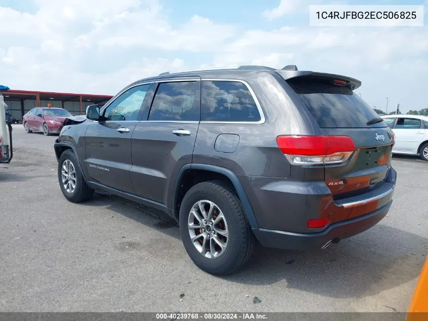 2014 Jeep Grand Cherokee Limited VIN: 1C4RJFBG2EC506825 Lot: 40239768