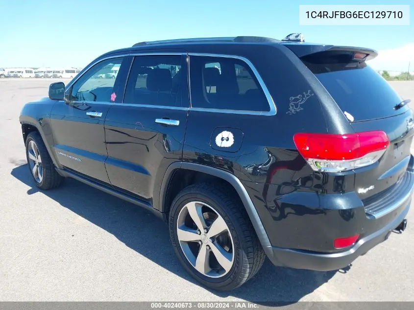 2014 Jeep Grand Cherokee Limited VIN: 1C4RJFBG6EC129710 Lot: 40240673