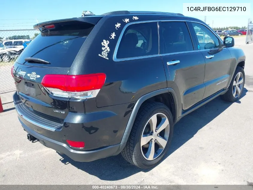 1C4RJFBG6EC129710 2014 Jeep Grand Cherokee Limited