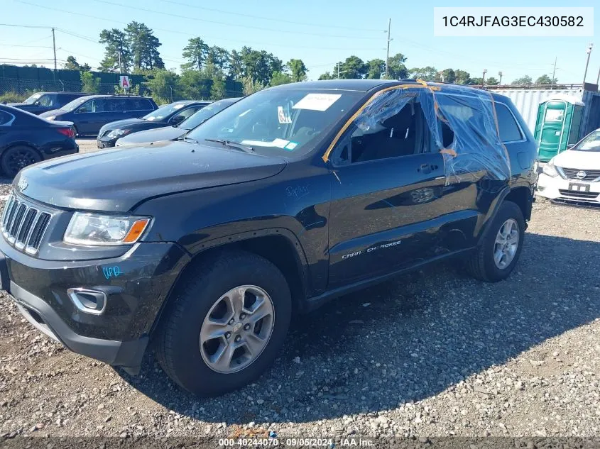 2014 Jeep Grand Cherokee Laredo VIN: 1C4RJFAG3EC430582 Lot: 40244070