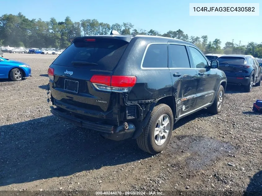 2014 Jeep Grand Cherokee Laredo VIN: 1C4RJFAG3EC430582 Lot: 40244070