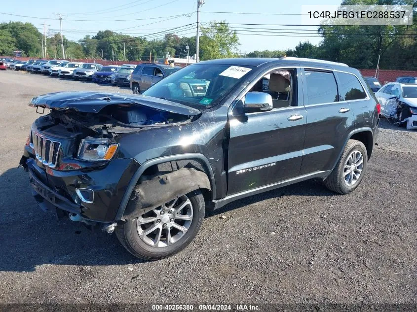 2014 Jeep Grand Cherokee Limited VIN: 1C4RJFBG1EC288537 Lot: 40256380