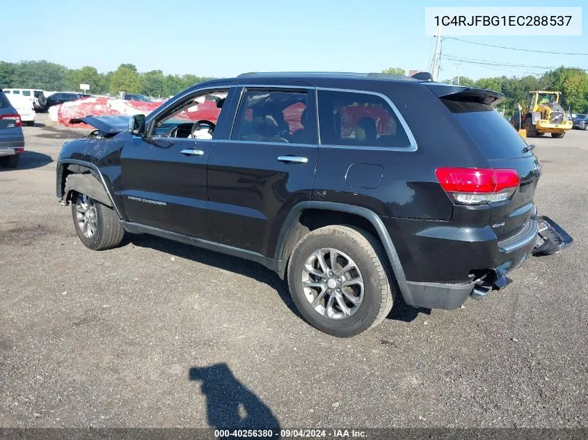 2014 Jeep Grand Cherokee Limited VIN: 1C4RJFBG1EC288537 Lot: 40256380