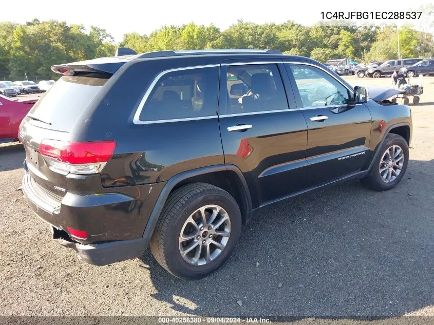 2014 Jeep Grand Cherokee Limited VIN: 1C4RJFBG1EC288537 Lot: 40256380