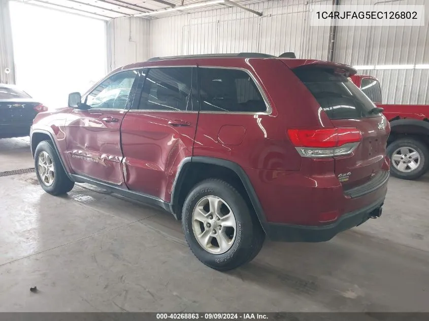 1C4RJFAG5EC126802 2014 Jeep Grand Cherokee Laredo