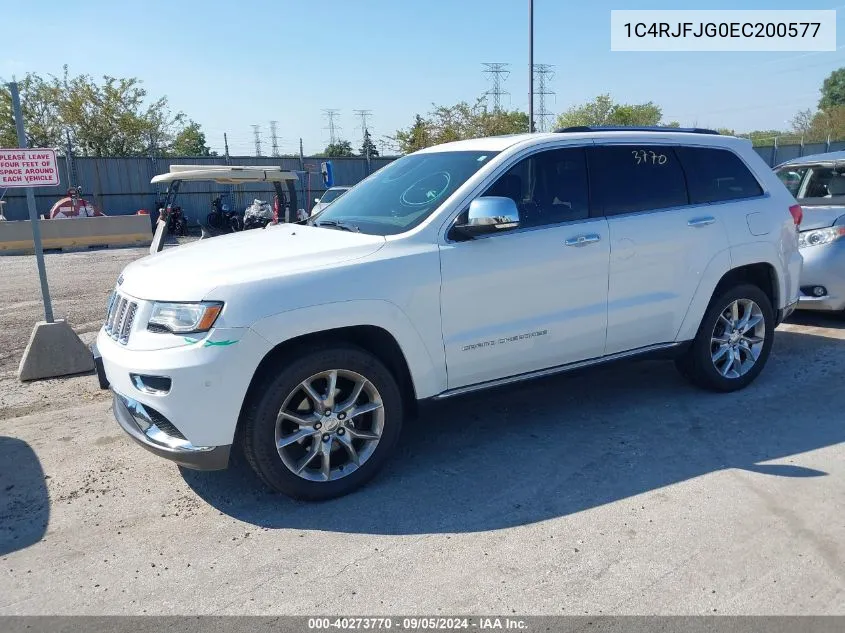 2014 Jeep Grand Cherokee Summit VIN: 1C4RJFJG0EC200577 Lot: 40273770