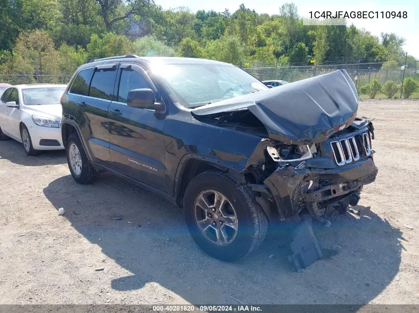 2014 Jeep Grand Cherokee Laredo VIN: 1C4RJFAG8EC110948 Lot: 40281820