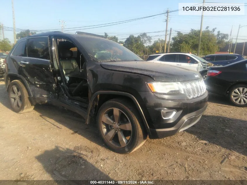 2014 Jeep Grand Cherokee Limited VIN: 1C4RJFBG2EC281936 Lot: 40311443