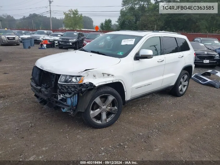 2014 Jeep Grand Cherokee Limited VIN: 1C4RJFBG4EC363585 Lot: 40319494