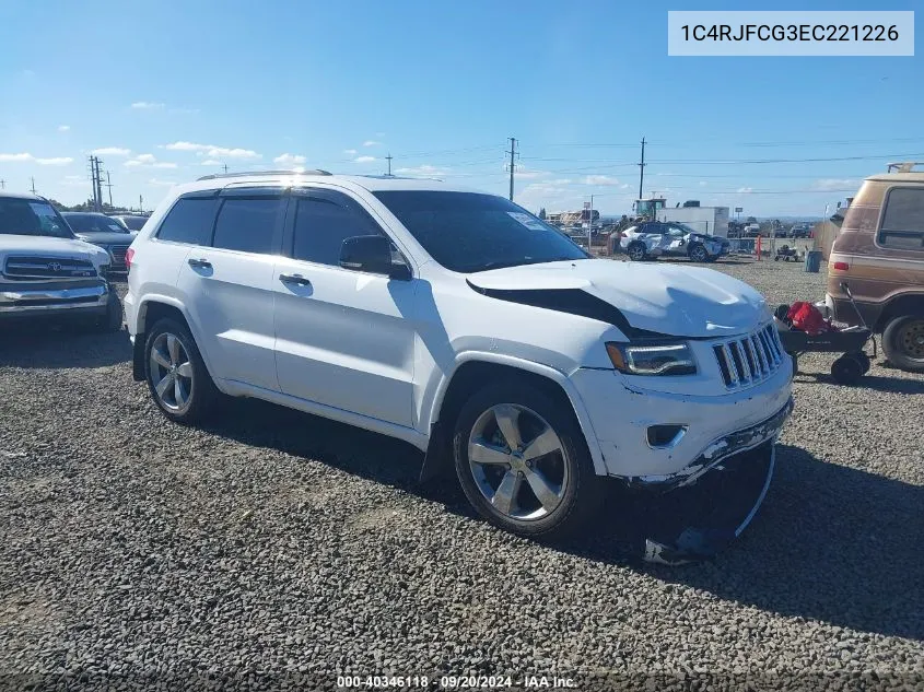 2014 Jeep Grand Cherokee Overland VIN: 1C4RJFCG3EC221226 Lot: 40346118