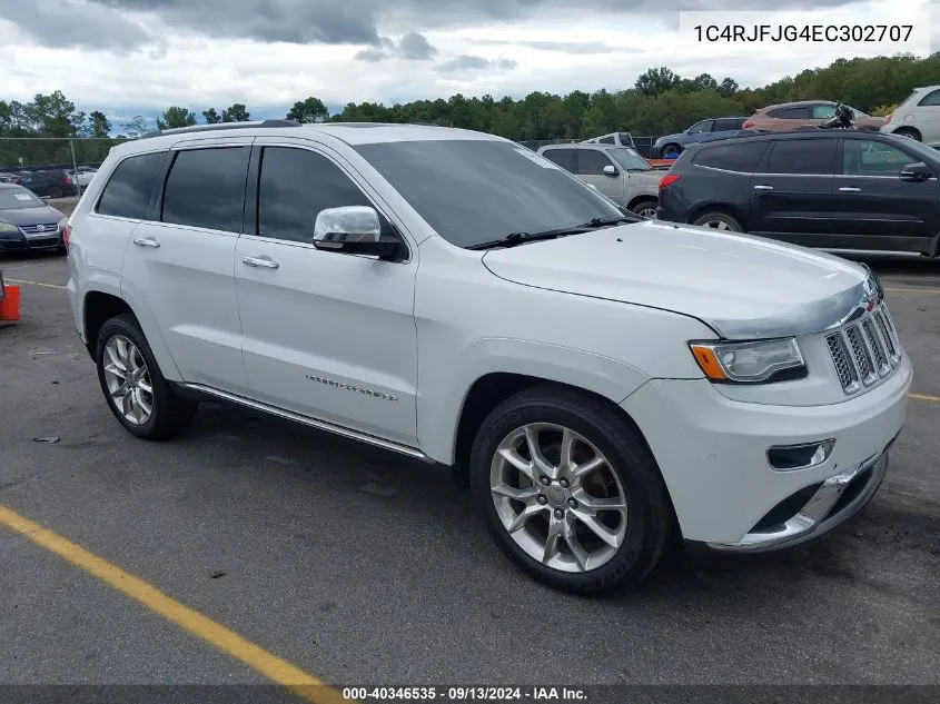 2014 Jeep Grand Cherokee Summit VIN: 1C4RJFJG4EC302707 Lot: 40346535