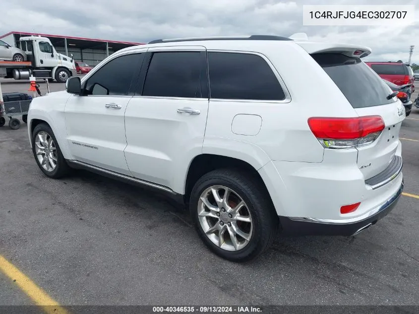 2014 Jeep Grand Cherokee Summit VIN: 1C4RJFJG4EC302707 Lot: 40346535