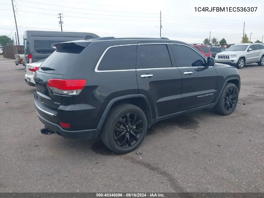 2014 Jeep Grand Cherokee Limited VIN: 1C4RJFBM1EC536307 Lot: 40348096