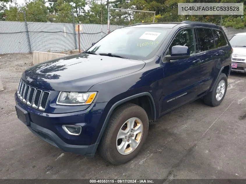 2014 Jeep Grand Cherokee Laredo VIN: 1C4RJFAG8EC533528 Lot: 40353115