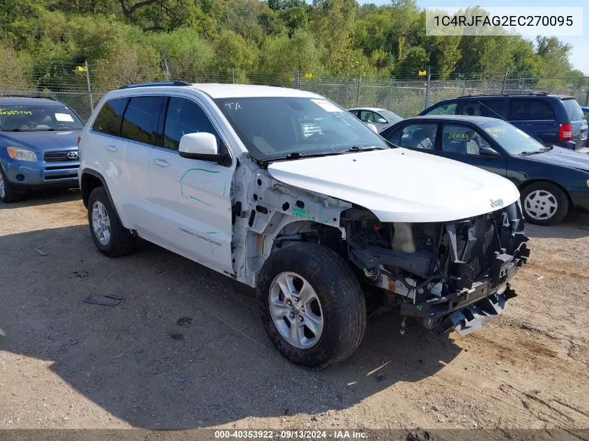 2014 Jeep Grand Cherokee Laredo VIN: 1C4RJFAG2EC270095 Lot: 40353922