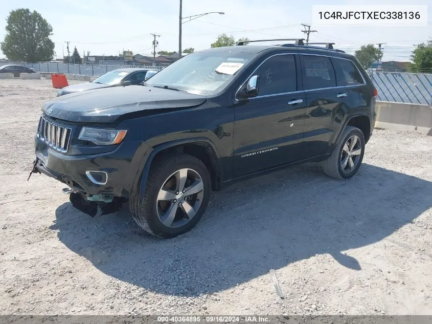 2014 Jeep Grand Cherokee Overland VIN: 1C4RJFCTXEC338136 Lot: 40364895