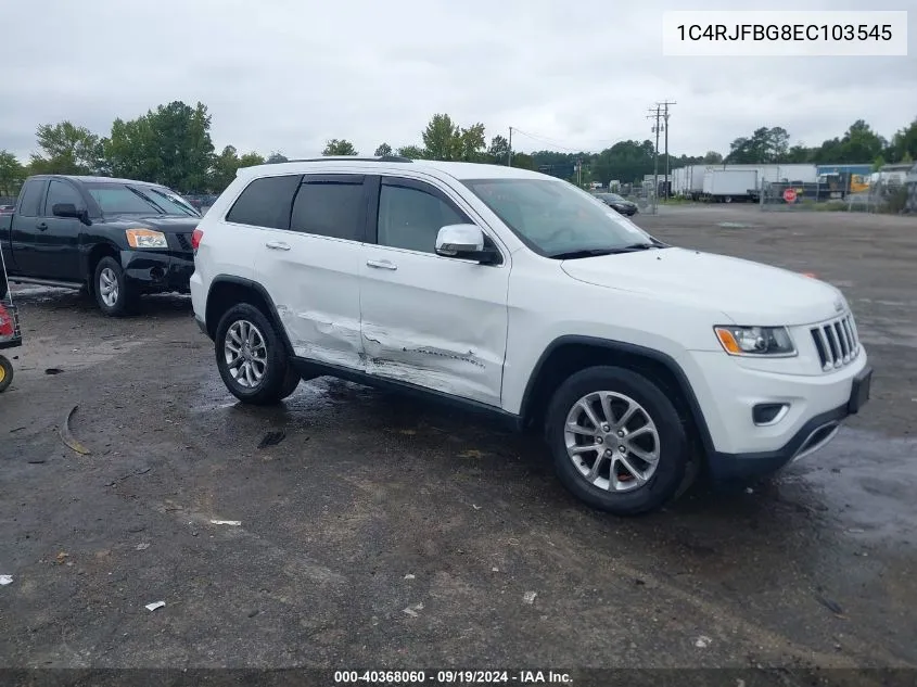 2014 Jeep Grand Cherokee Limited VIN: 1C4RJFBG8EC103545 Lot: 40368060