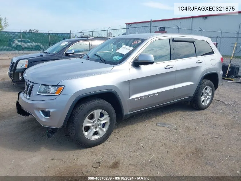 1C4RJFAGXEC321875 2014 Jeep Grand Cherokee Laredo