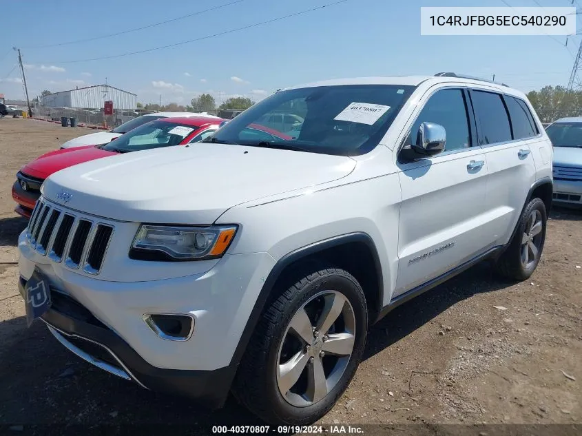 2014 Jeep Grand Cherokee Limited VIN: 1C4RJFBG5EC540290 Lot: 40370807