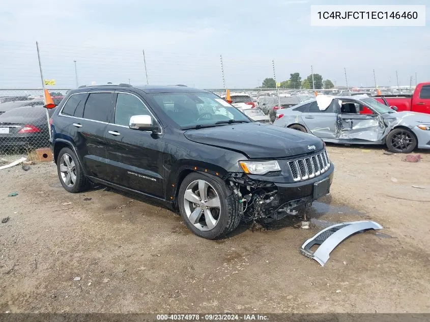 2014 Jeep Grand Cherokee Overland VIN: 1C4RJFCT1EC146460 Lot: 40374978