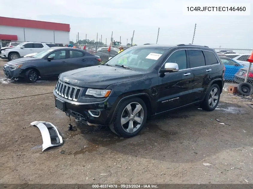 2014 Jeep Grand Cherokee Overland VIN: 1C4RJFCT1EC146460 Lot: 40374978