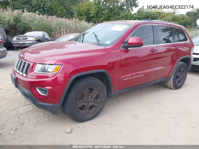 2014 Jeep Grand Cherokee Altitude/Laredo VIN: 1C4RJEAG4EC322174 Lot: 40375752