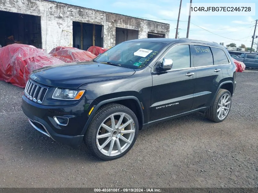 2014 Jeep Grand Cherokee Limited VIN: 1C4RJFBG7EC246728 Lot: 40381081