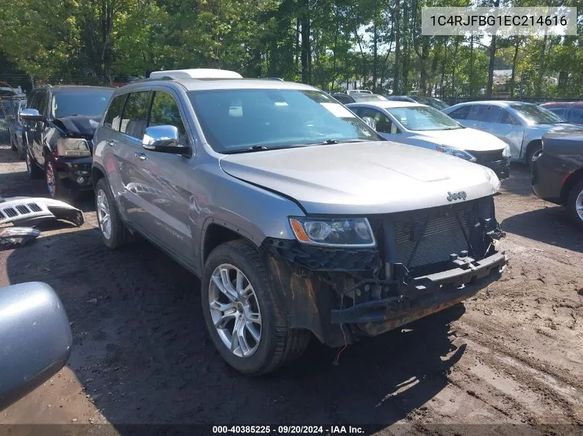 2014 Jeep Grand Cherokee Limited VIN: 1C4RJFBG1EC214616 Lot: 40385225