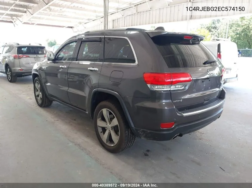 1C4RJEBG2EC574150 2014 Jeep Grand Cherokee Limited