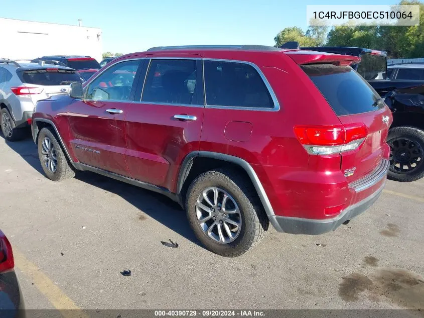 1C4RJFBG0EC510064 2014 Jeep Grand Cherokee Limited