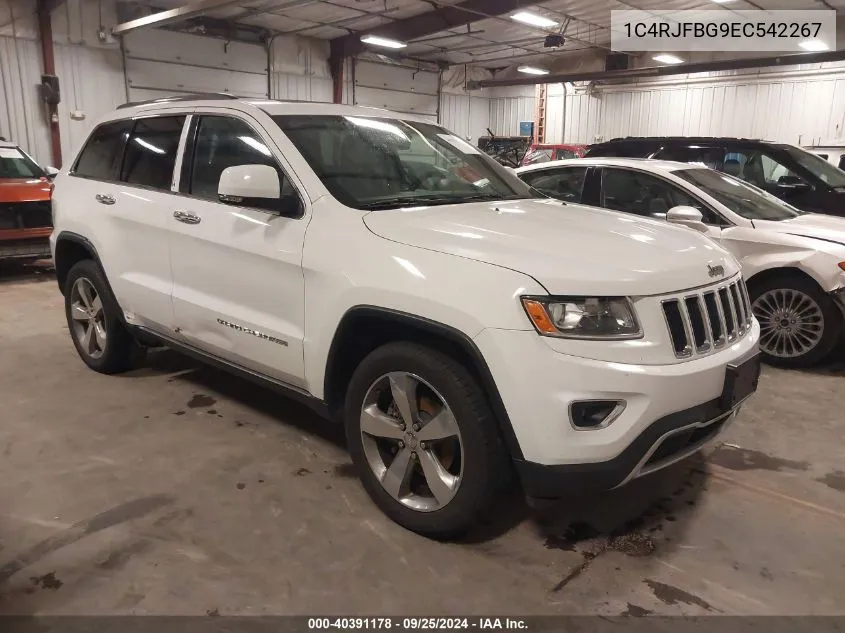 2014 Jeep Grand Cherokee Limited VIN: 1C4RJFBG9EC542267 Lot: 40391178