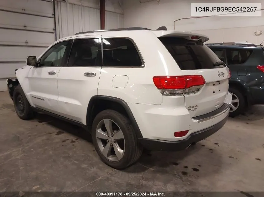 2014 Jeep Grand Cherokee Limited VIN: 1C4RJFBG9EC542267 Lot: 40391178