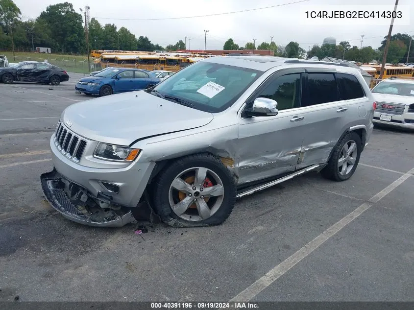 2014 Jeep Grand Cherokee Limited VIN: 1C4RJEBG2EC414303 Lot: 40391196