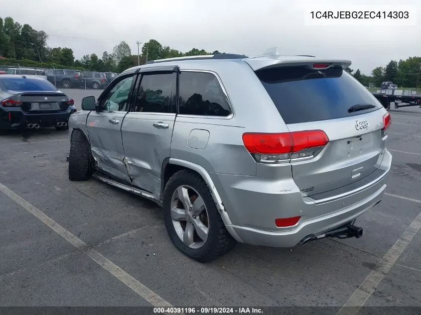 2014 Jeep Grand Cherokee Limited VIN: 1C4RJEBG2EC414303 Lot: 40391196