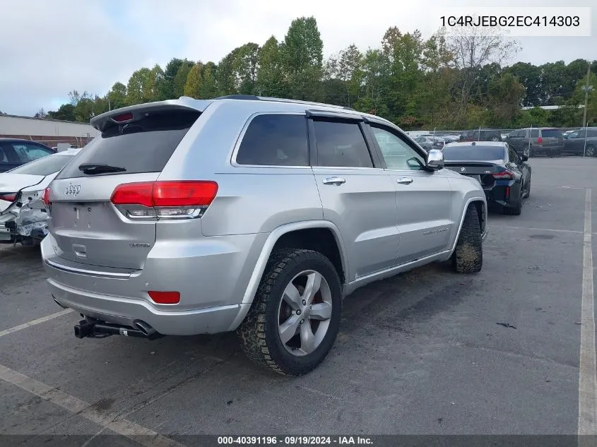 2014 Jeep Grand Cherokee Limited VIN: 1C4RJEBG2EC414303 Lot: 40391196