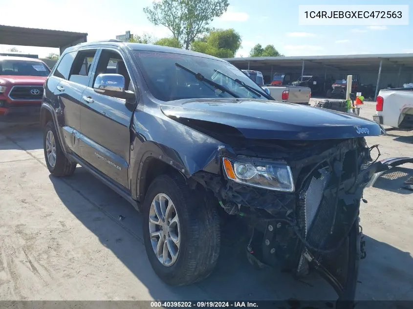 2014 Jeep Grand Cherokee Limited VIN: 1C4RJEBGXEC472563 Lot: 40395202