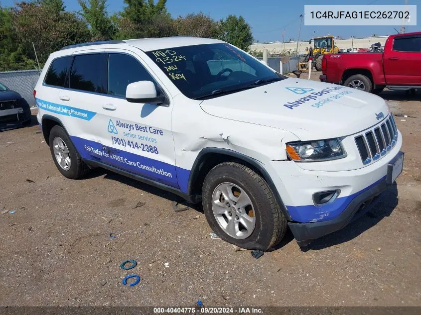 2014 Jeep Grand Cherokee Laredo VIN: 1C4RJFAG1EC262702 Lot: 40404775