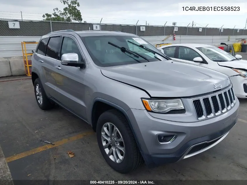 2014 Jeep Grand Cherokee Limited VIN: 1C4RJEBG1EC558523 Lot: 40410225