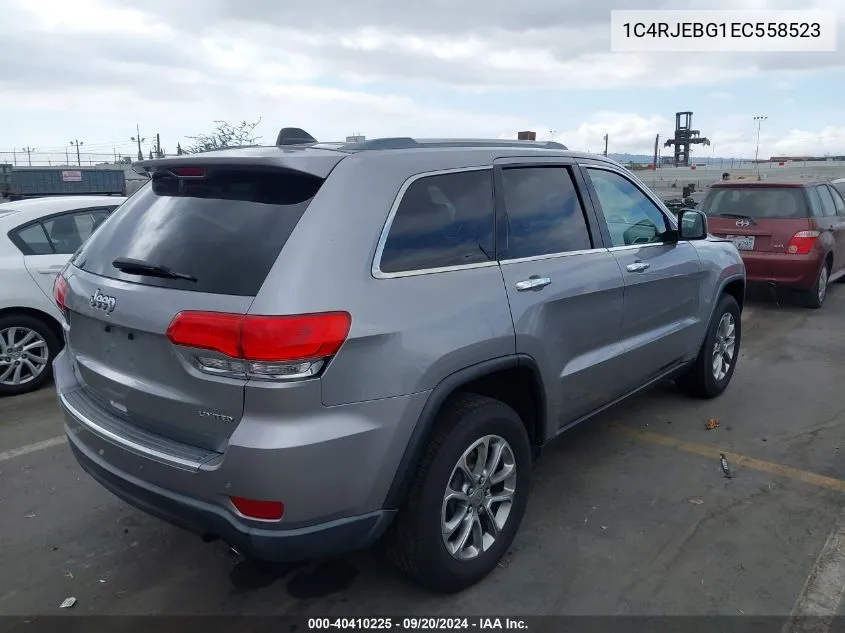 1C4RJEBG1EC558523 2014 Jeep Grand Cherokee Limited