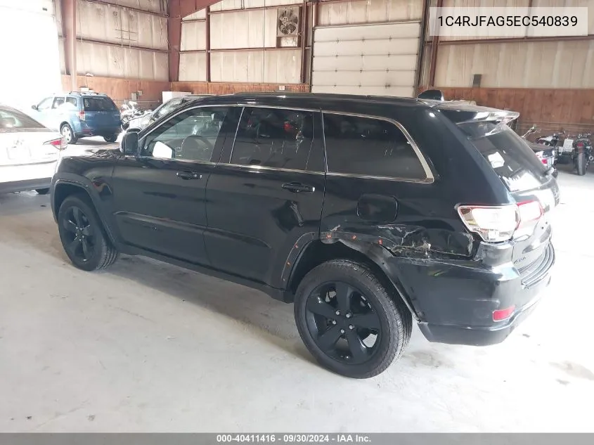 2014 Jeep Grand Cherokee Altitude VIN: 1C4RJFAG5EC540839 Lot: 40411416