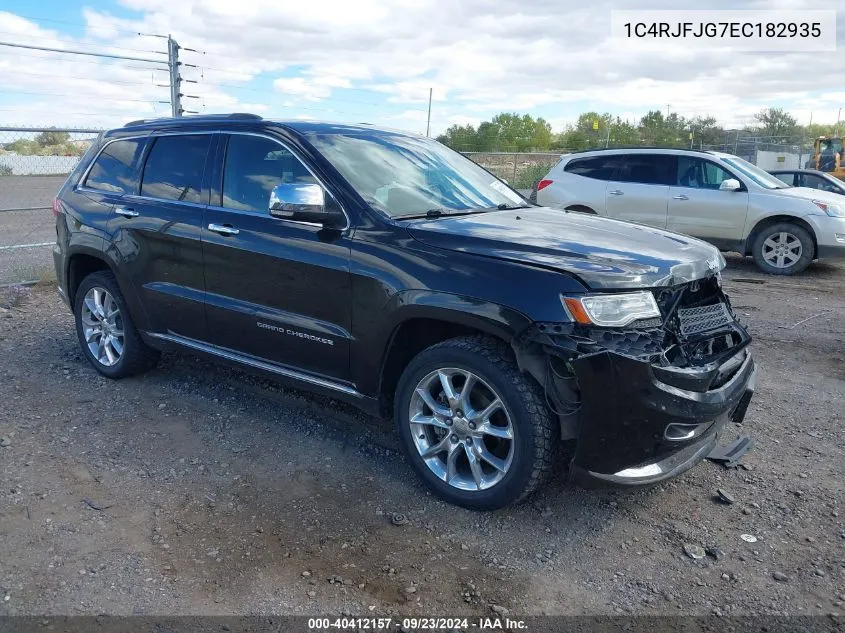 2014 Jeep Grand Cherokee Summit VIN: 1C4RJFJG7EC182935 Lot: 40412157