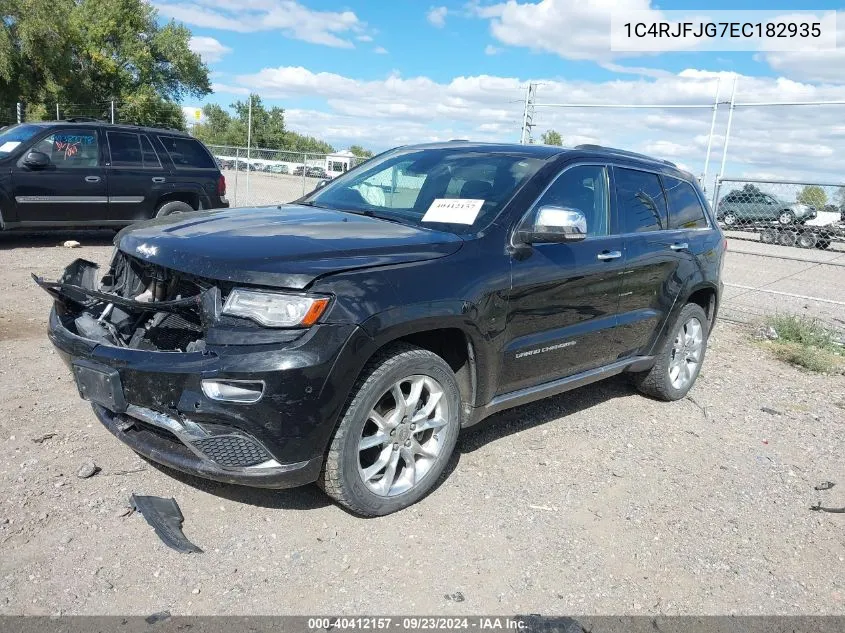 2014 Jeep Grand Cherokee Summit VIN: 1C4RJFJG7EC182935 Lot: 40412157