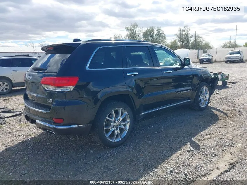 2014 Jeep Grand Cherokee Summit VIN: 1C4RJFJG7EC182935 Lot: 40412157