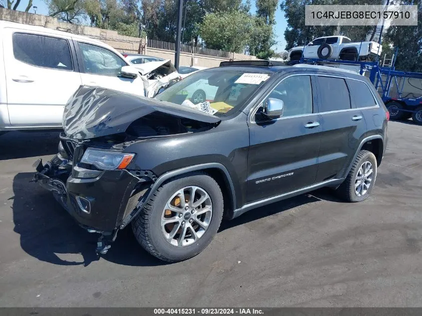 2014 Jeep Grand Cherokee Limited VIN: 1C4RJEBG8EC157910 Lot: 40415231