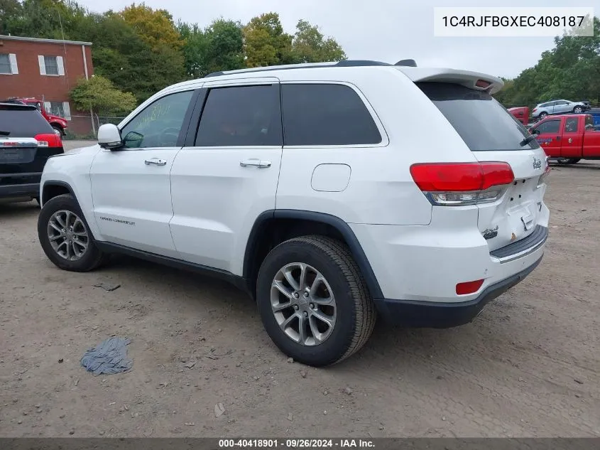 1C4RJFBGXEC408187 2014 Jeep Grand Cherokee Limited